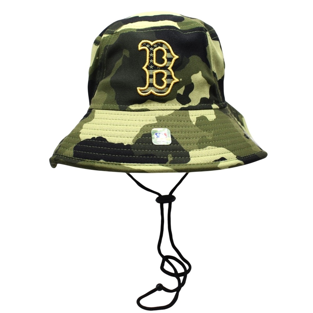 New Era Boston Red Sox 2022 Armed Forces Day‎ MLB On-Field Bucket Hat Cap Camo